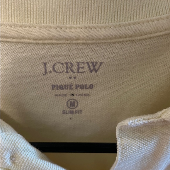 J. Crew Men's Light Yellow Polo Shirt - Picture 2 of 3